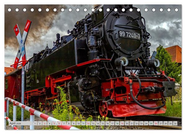 Produktbild: Harzer Dampfmomente (Tischkalender 2026 DIN A5 quer), CALVENDO Monatskalender
