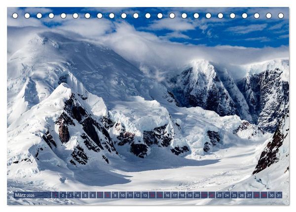 Produktbild: Antarktis Gletscher, Robben, Pinguine (Tischkalender 2026 DIN A5 quer), CALVENDO Monatskalender