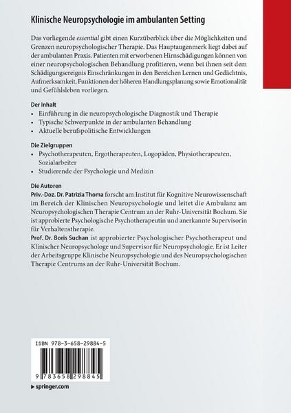 Produktbild: Klinische Neuropsychologie im ambulanten Setting
