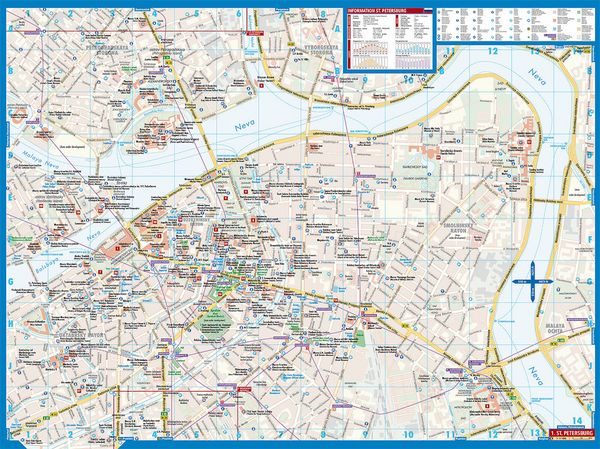 Produktbild: St. Petersburg, Sankt Petersburg, Borch Map
