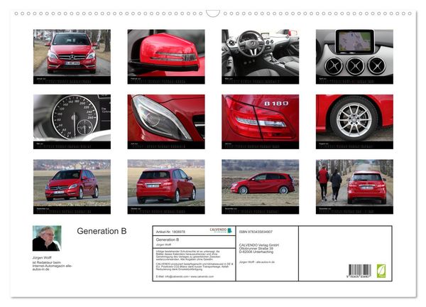 Produktbild: Generation B (Wandkalender 2025 DIN A2 quer), CALVENDO Monatskalender