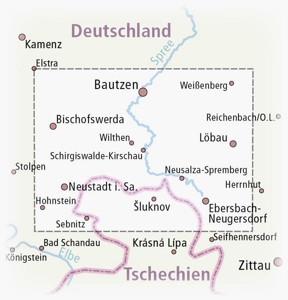 Produktbild: Oberlausitzer Bergland, Bautzen - Neustadt i.S.