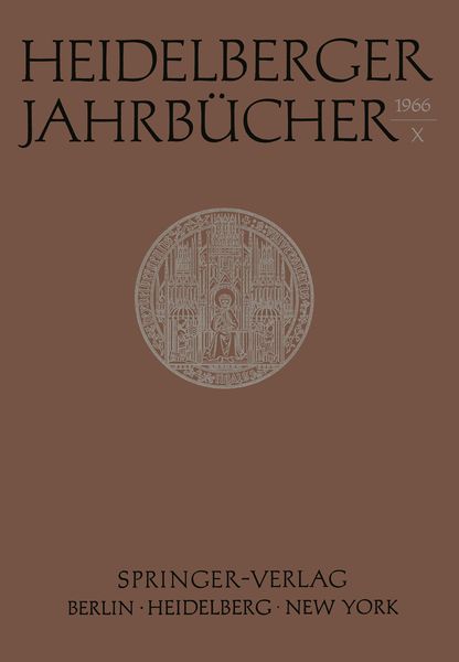 Produktbild: Heidelberger Jahrb&uuml;cher X
