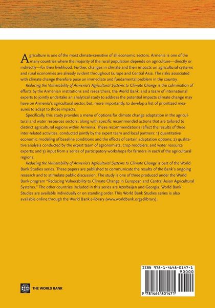 Produktbild: Reducing the Vulnerability of Armenia's Agricultural Systems to Climate Change