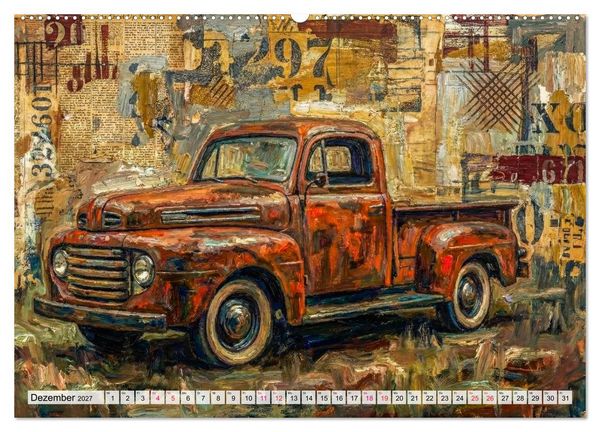 Produktbild: Patina und PS (hochwertiger Premium Wandkalender 2027 DIN A2 quer), Kunstdruck in Hochglanz