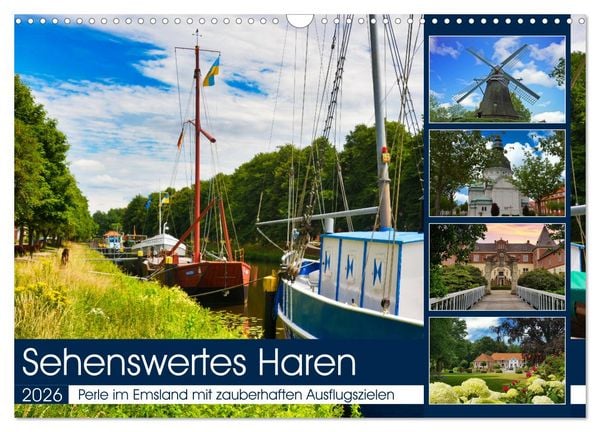 Sehenswertes Haren (Wandkalender 2026 DIN A3 quer), CALVENDO Monatskalender