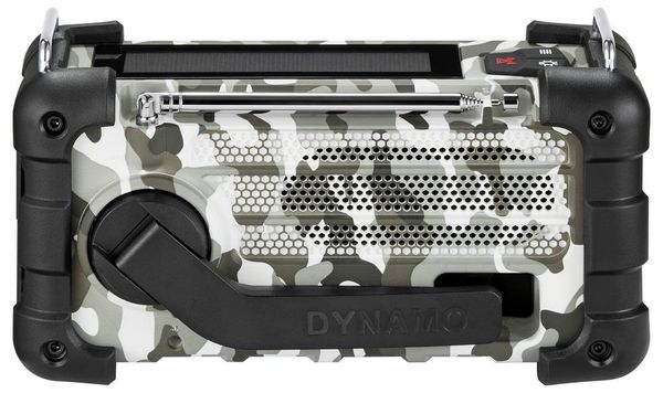 Produktbild: Sangean MMR-99 DAB+ Camo Notfallradio DAB+, UKW AUX, USB, Bluetooth&reg; Solarpanel, Handkurbel, Akku-Ladefunktion Arctic Camo