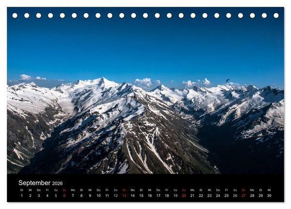 Produktbild: Paragliding - zwischen Himmel und Erde (Tischkalender 2026 DIN A5 quer), CALVENDO Monatskalender