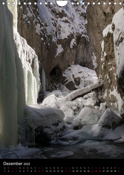 Produktbild: Impressionen aus der Partnachklamm (Wandkalender 2022 DIN A4 hoch)