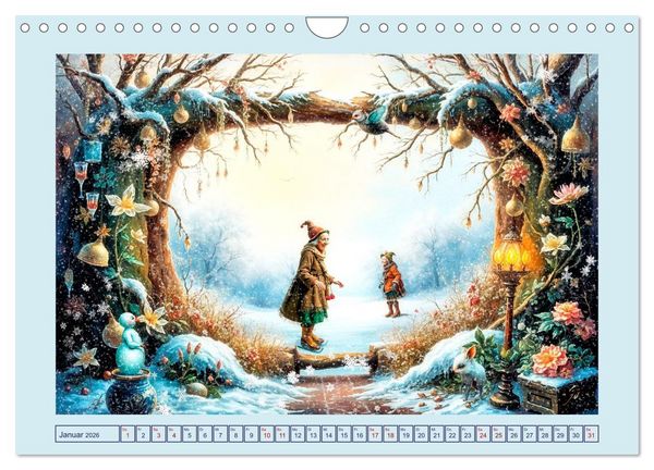 Produktbild: Die geheime Zauberwelt der alten Damen (Wandkalender 2026 DIN A4 quer), CALVENDO Monatskalender