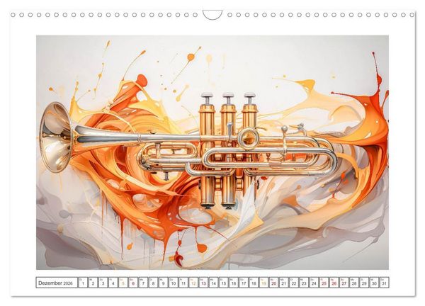 Produktbild: Abstrakte Instrumente (Wandkalender 2026 DIN A3 quer), CALVENDO Monatskalender