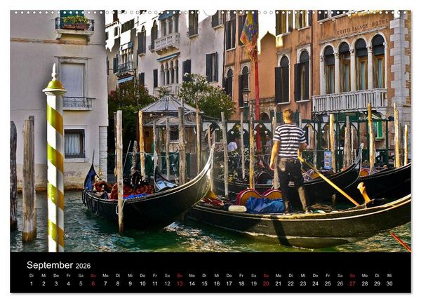 Produktbild: Venedig 2026 (Wandkalender 2026 DIN A2 quer), CALVENDO Monatskalender