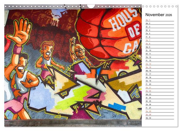 Produktbild: Graffiti (Wandkalender 2026 DIN A3 quer), CALVENDO Monatskalender