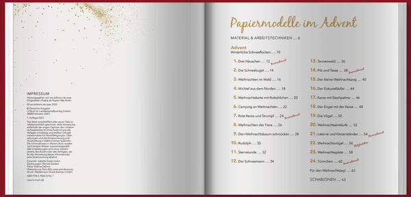 Produktbild: Weihnachtliches aus der Papierwerkstatt