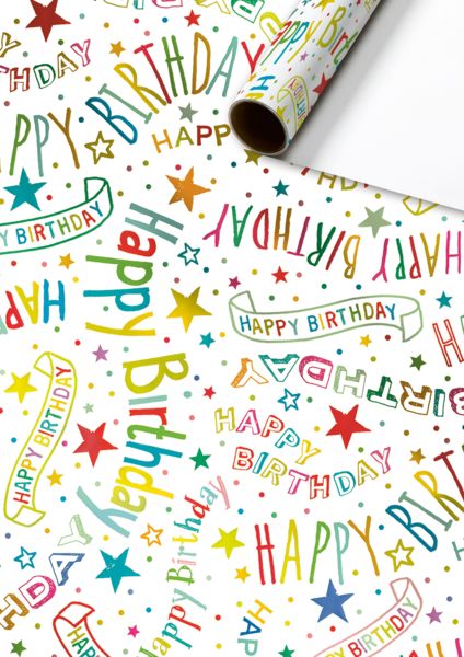 Produktbild: Geschenkpapier &bdquo;Alexandra&ldquo; | 70 cm &times; 1,5 m, 76 g/m&sup2;, wei&szlig;/mehrfarbig
