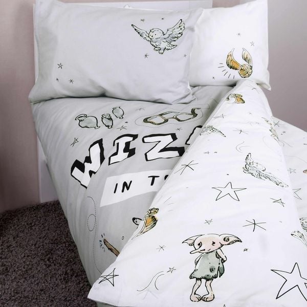 Produktbild: Harry Potter 2474402063 - Bettw&auml;sche (Made in Green), 40x60 cm + 100x135 cm, 100% Baumwolle