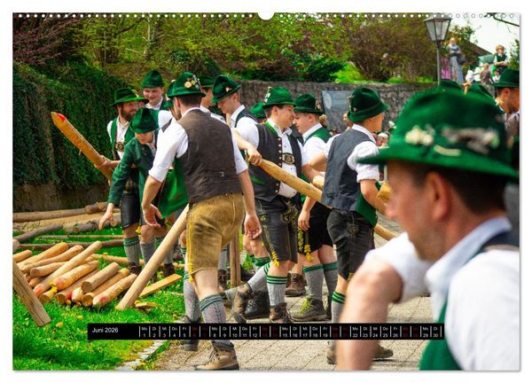 Produktbild: Maibaum aufstellen (Wandkalender 2026 DIN A2 quer), CALVENDO Monatskalender