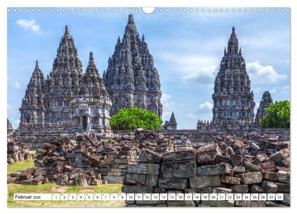 Produktbild: Java, Indonesische Insel im Feuerring (Wandkalender 2026 DIN A3 quer), CALVENDO Monatskalender