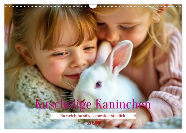 Kuschelige Kaninchen (Wandkalender 2026 DIN A3 quer), CALVENDO Monatskalender