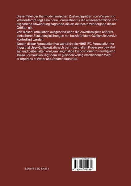 Produktbild: NBS/NRC Wasserdampftafeln