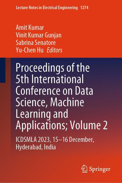 Produktbild: Proceedings of the 5th International Conference on Data Science, Machine Learning and Applications; Volume 2