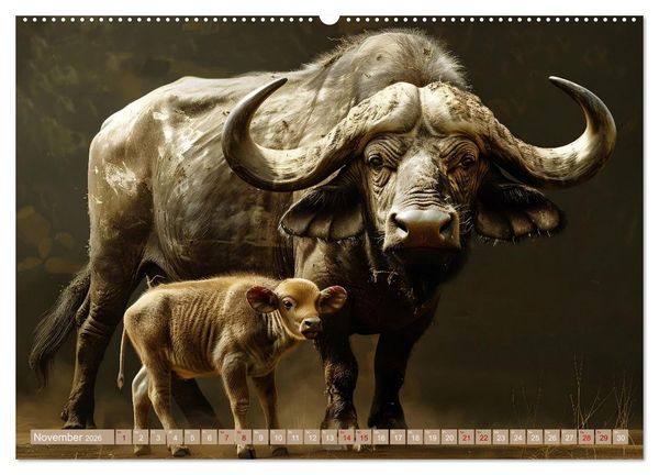 Produktbild: Tierkinder des S&uuml;dens (hochwertiger Premium Wandkalender 2026 DIN A2 quer), Kunstdruck in Hochglanz