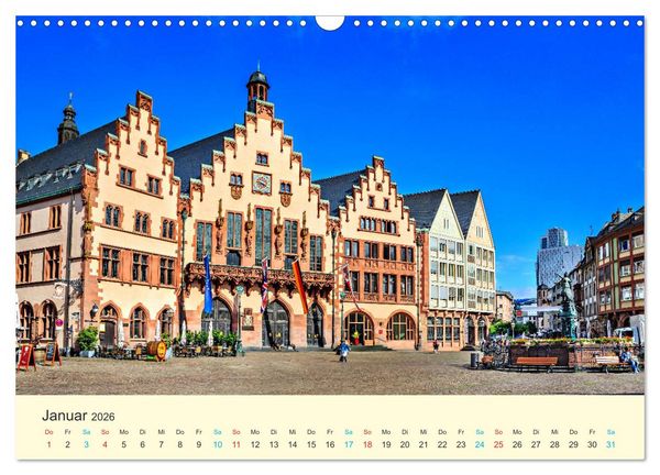 Produktbild: Frankfurt am Main - Finanzen und Geschichte (Wandkalender 2026 DIN A3 quer), CALVENDO Monatskalender