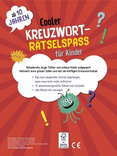 Produktbild: Kreuzwortr&auml;tsel ab 10 Jahren