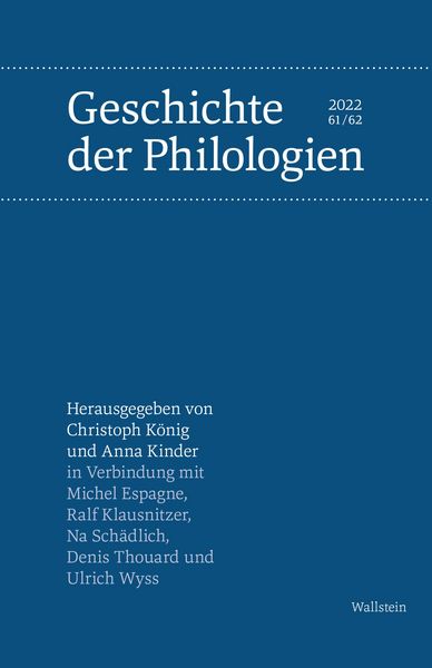 Produktbild: Geschichte der Philologien