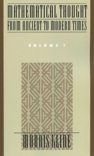 Produktbild: Mathematical Thought From Ancient to Modern Times, Volume 1