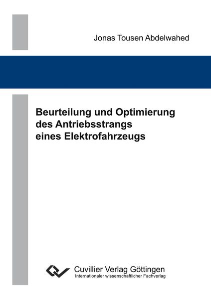 Produktbild: Beurteilung und Optimierung des Antriebsstrangs eines Elektrofahrzeugs