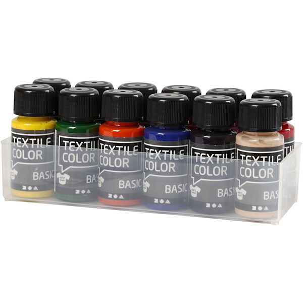 Produktbild: Creativ Company Textilfarbe, 12x50 ml