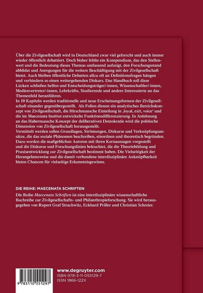Produktbild: Handbuch Zivilgesellschaft