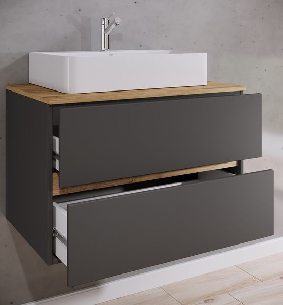 Produktbild: 2 tlg. Badm&ouml;bel-Set mit Waschbecken Cosila-A 80 cm
