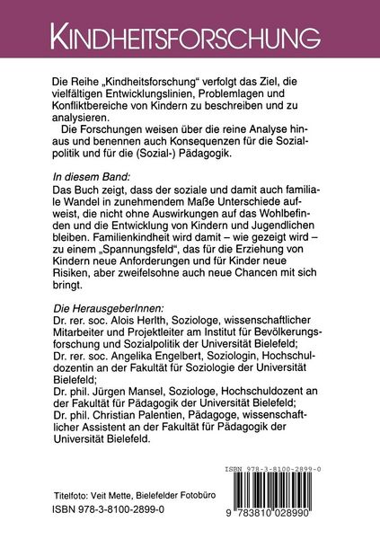 Produktbild: Spannungsfeld Familienkindheit