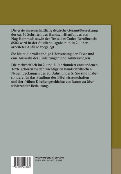 Produktbild: Nag Hammadi Deutsch