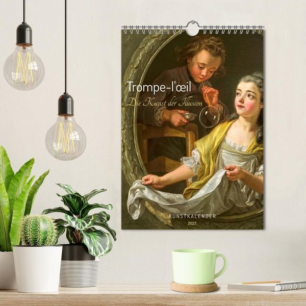 Produktbild: Trompe-l'&oelig;il - Die Kunst der Illusion. Kunstkalender (Wandkalender 2027 DIN A4 hoch), CALVENDO Monatskalender