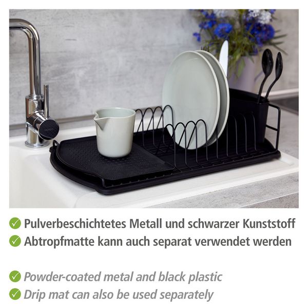 Produktbild: Geschirrabtropfer Mod. Basic Schwarz, f&uuml;r die Sp&uuml;le