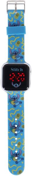 Produktbild: Accutime LED-Kinderuhr Lilo & Stitch (blau), Stitch Digitaluhr mit LED-Anzeige
