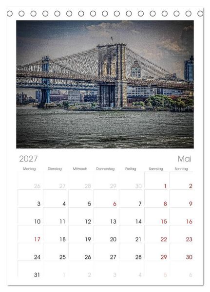 Produktbild: Tischplaner 2027 - New York feeling (A5 Tischkalender zum Aufstellen) CALVENDO