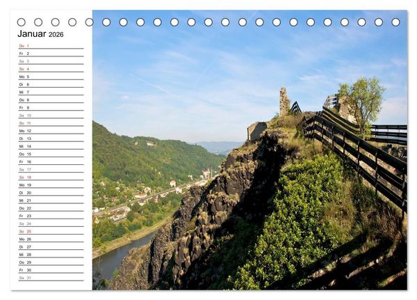 Produktbild: Tschechien - Die Burg Strekov (Tischkalender 2026 DIN A5 quer), CALVENDO Monatskalender