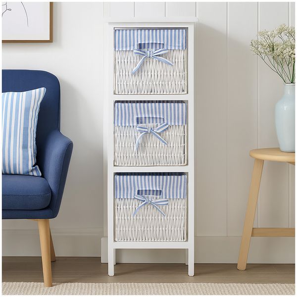 HTI-Living Regalkommode Mia Weiß Blau Regalkommode Mia Weiß Blau