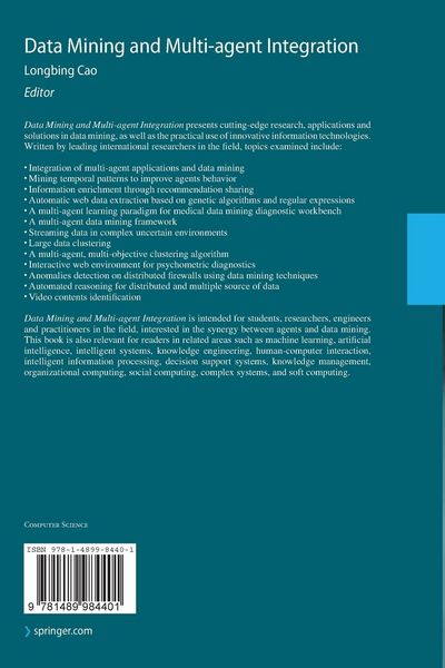 Produktbild: Data Mining and Multi-agent Integration