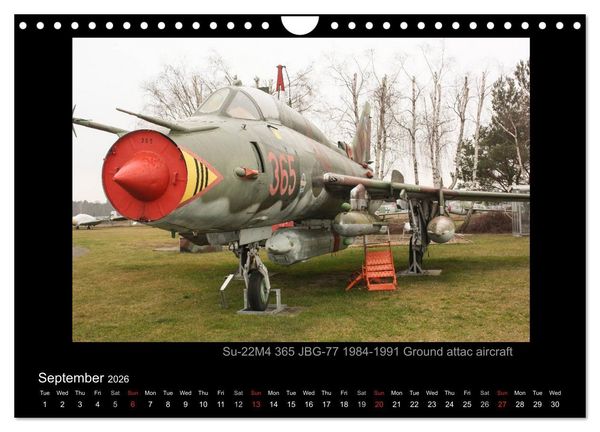 Produktbild: Airplanes and Helicopters of NVA 1957 - 1991 (Wall Calendar 2026 DIN A4 landscape), CALVENDO 12 Month Wall Calendar