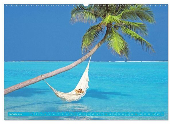 Produktbild: Die Malediven: Fluchtpunkt Sehnsucht (Wandkalender 2026 DIN A2 quer), CALVENDO Monatskalender