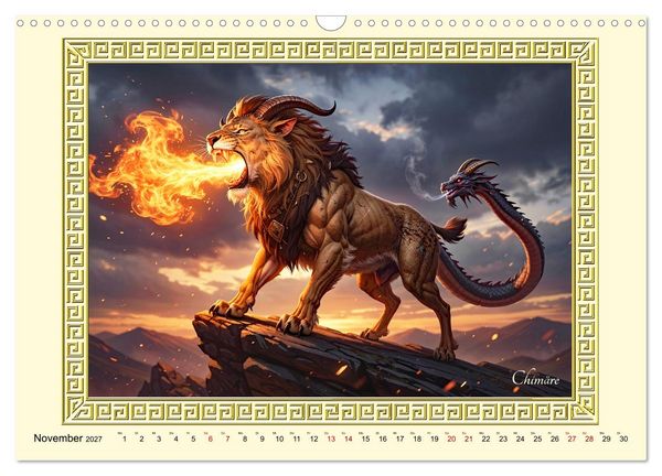 Produktbild: Ungeheuer der griechischen Mythologie (Wandkalender 2027 DIN A3 quer), CALVENDO Monatskalender