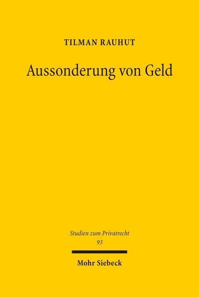 Produktbild: Aussonderung von Geld