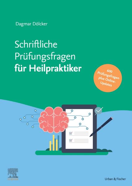 Produktbild: Schriftliche Pr&uuml;fungsfragen f&uuml;r Heilpraktiker 2017-2022 inkl. Online-Updates bis 2024