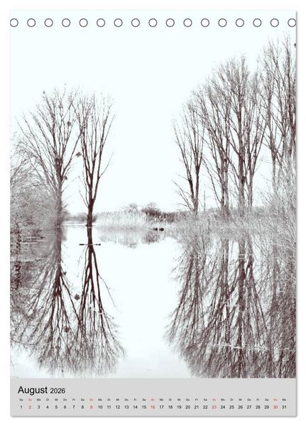 Produktbild: Natur monochrom Die besondere Wirkung (Tischkalender 2026 DIN A5 hoch), CALVENDO Monatskalender