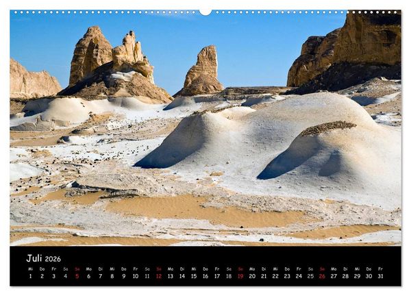 Produktbild: Weisse W&uuml;ste &Auml;gypten (Wandkalender 2026 DIN A2 quer), CALVENDO Monatskalender